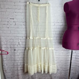 Urban Outfitters Cream Maxi Skirt